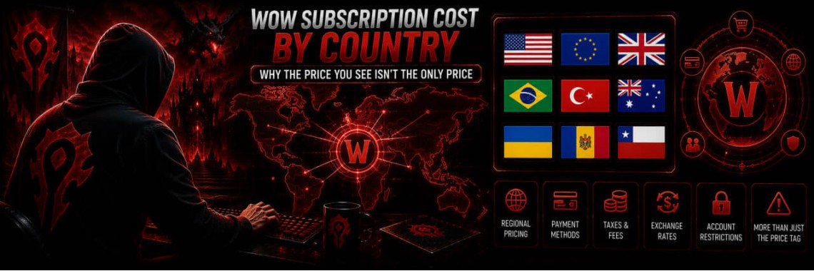 WoW Subscription Cost by Country — Why the Price You See Isn't the Only Price WoW Subscription Cost by Country — Why the Price You See Isn't the Only Price