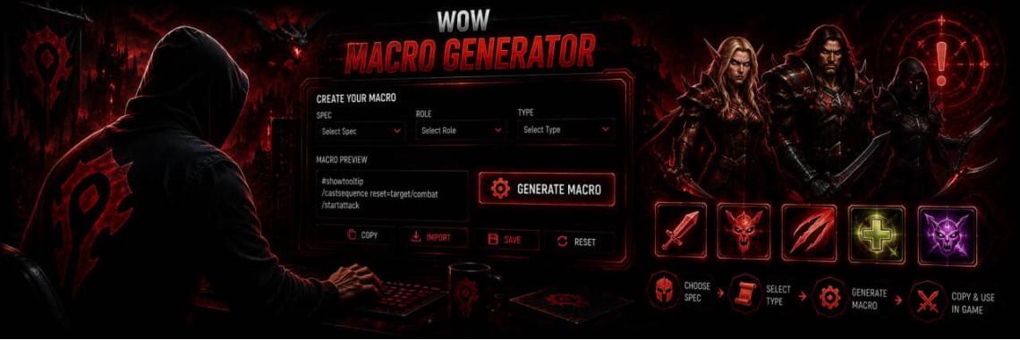 WoW Macro Generator: Build & Copy Perfect Macros in Seconds