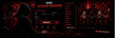 WoW Nickname Generator — Race, Class & Faction Accurate